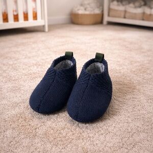 Bombas Navy Blue Baby Booties